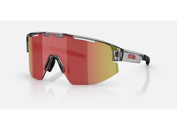 Bliz Matrix okulary przeciwsłoneczne Transparent Dark Grey/Brow Red Multi