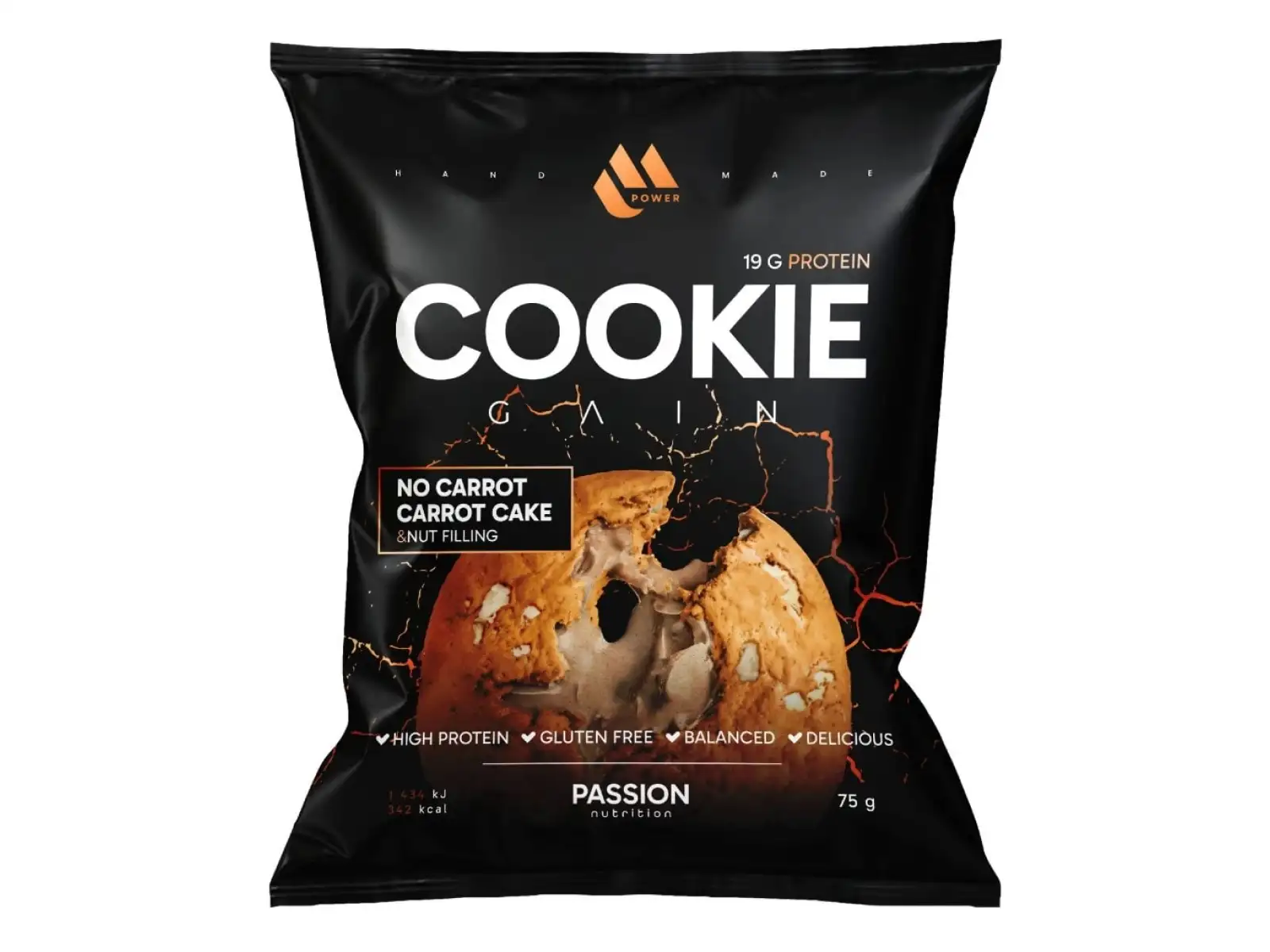 Passion MPower Cookie Gain 75g Marchewkowe ciasto nadzienie orzechowe
