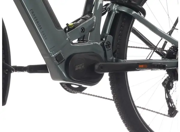 Rock Machine Crossride e450 FS niskie wejście całkowicie zawieszony rower elektryczny Ocean Grey/Black