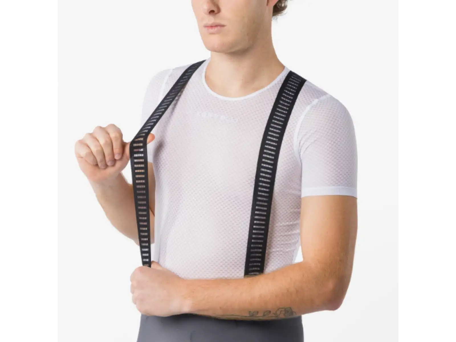 Castelli Espresso 2 męskie spodenki z wkładką i szelkami Smoky Gray