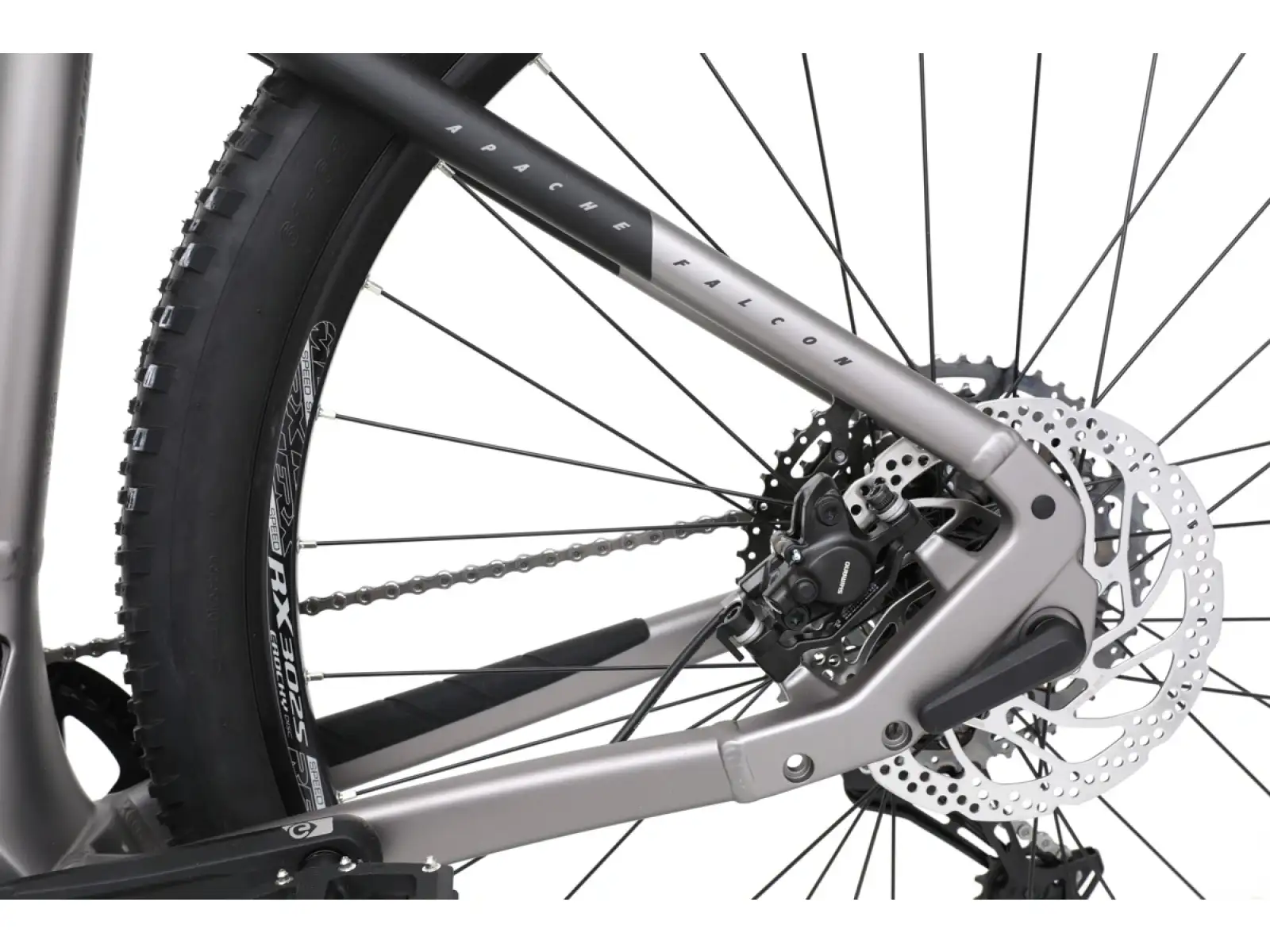 Apache Falcon 2 Bosch CX 800 Wh górski rower elektryczny szary