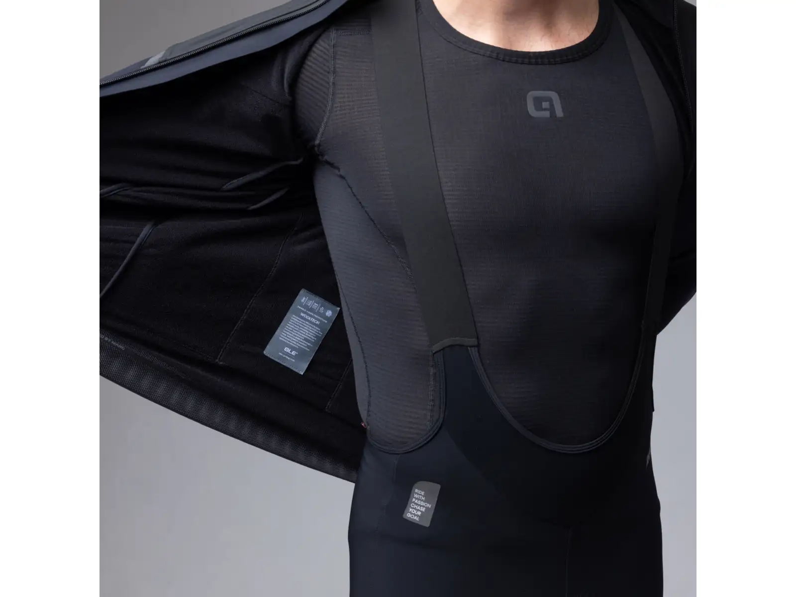 Alé R-EV1 Wool Speed męska zimowa kurtka rowerowa Black