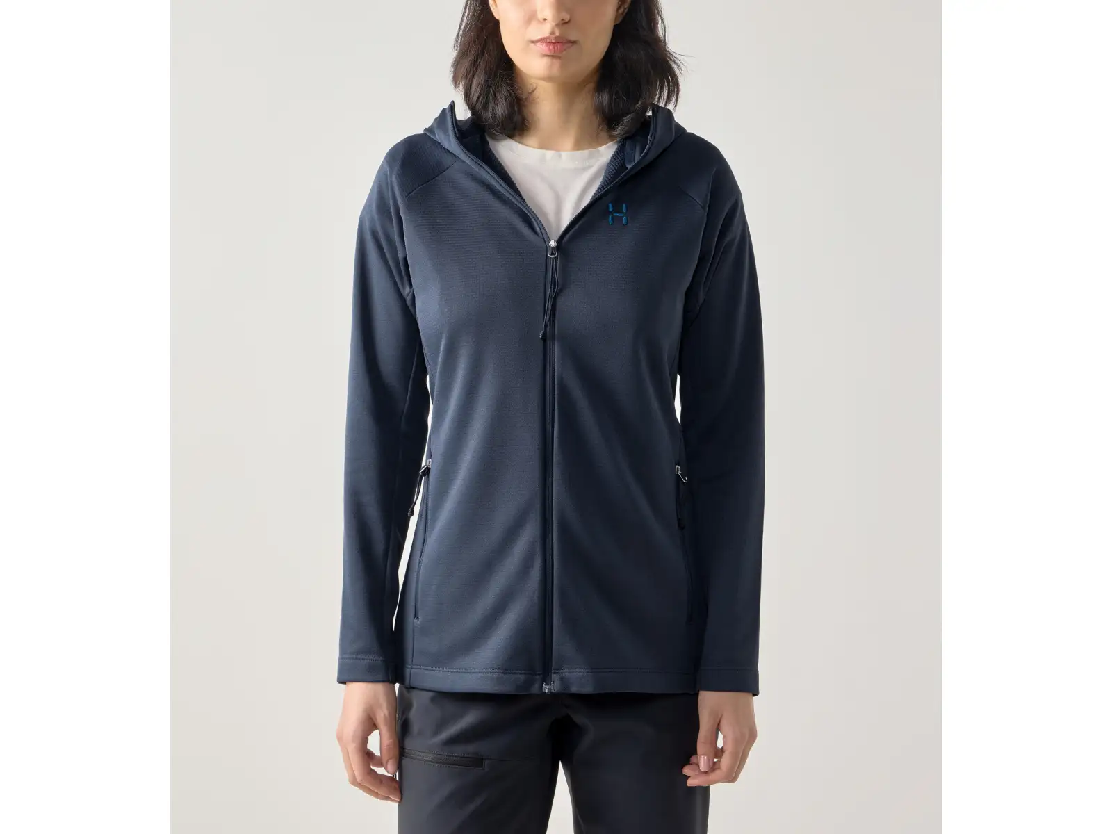 Haglöfs Korp Mid Hood damska bluza Tarn Blue