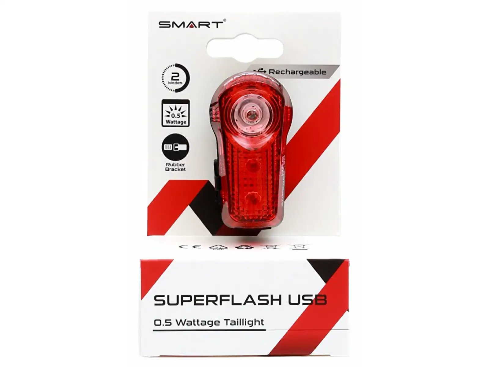 Smart 317 R 0,5W Led USB tylna lampka