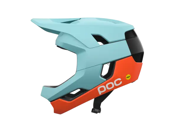 POC Otocon Race MIPS kask Indicolite Blue Matt/Carnelian Orange Matt