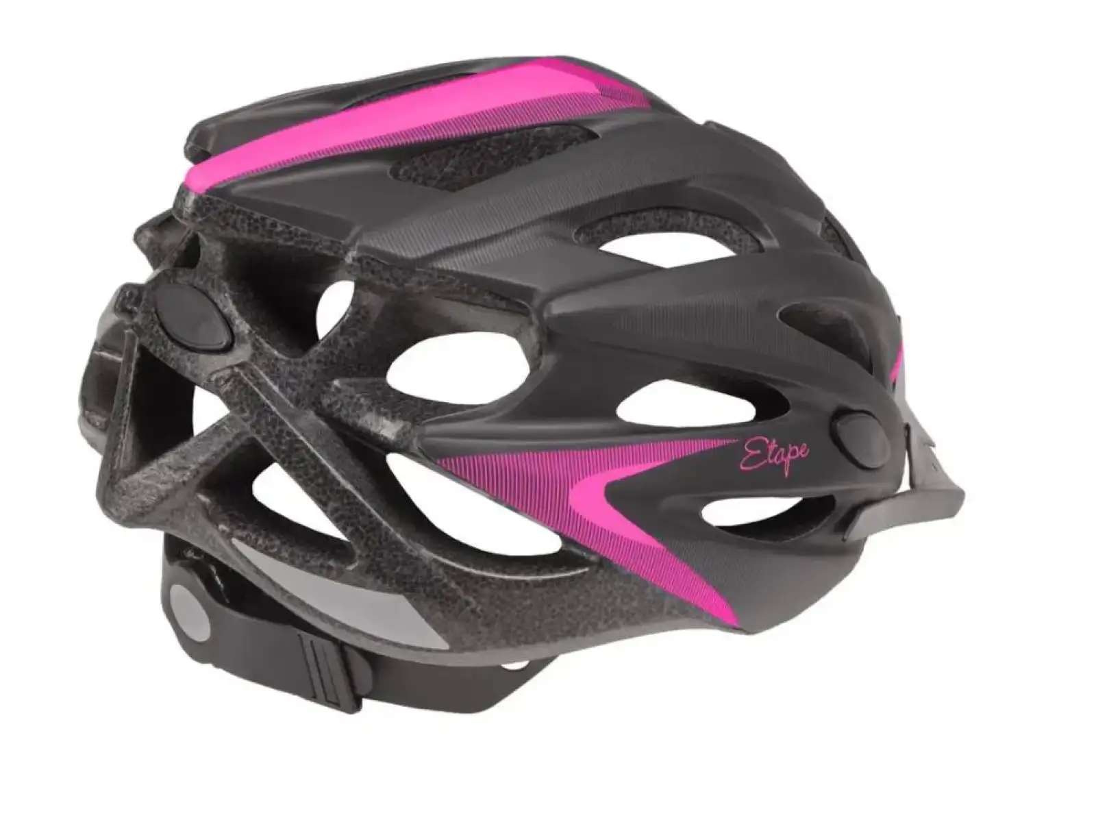 Etape Venus kask rowerowy czarna/różowa matowa