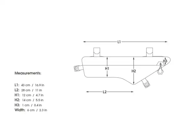 Apidura Expedition compact frame pack 3 l torba na ramę