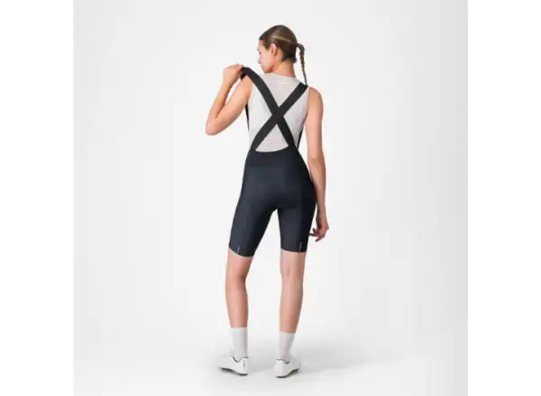 Castelli Prima 2 DT damskie spodenki rowerowe na szelkach Black/Black