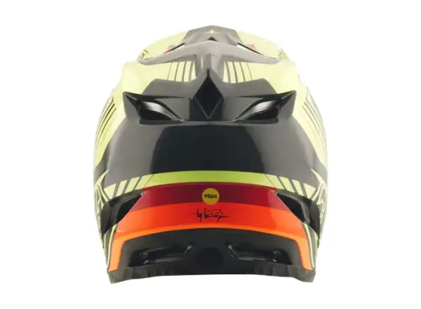 Troy Lee Designs D4 Polyacrylite Qualifier kask Black/Yellow