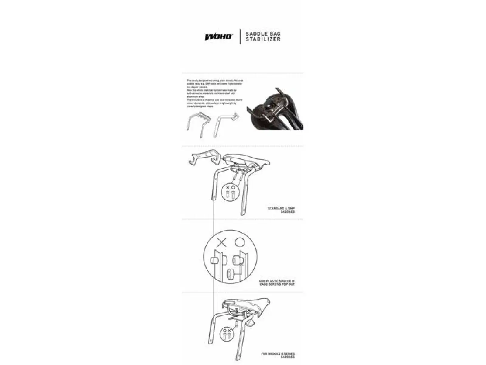 Woho Saddle Bag V2 stabilizator Black