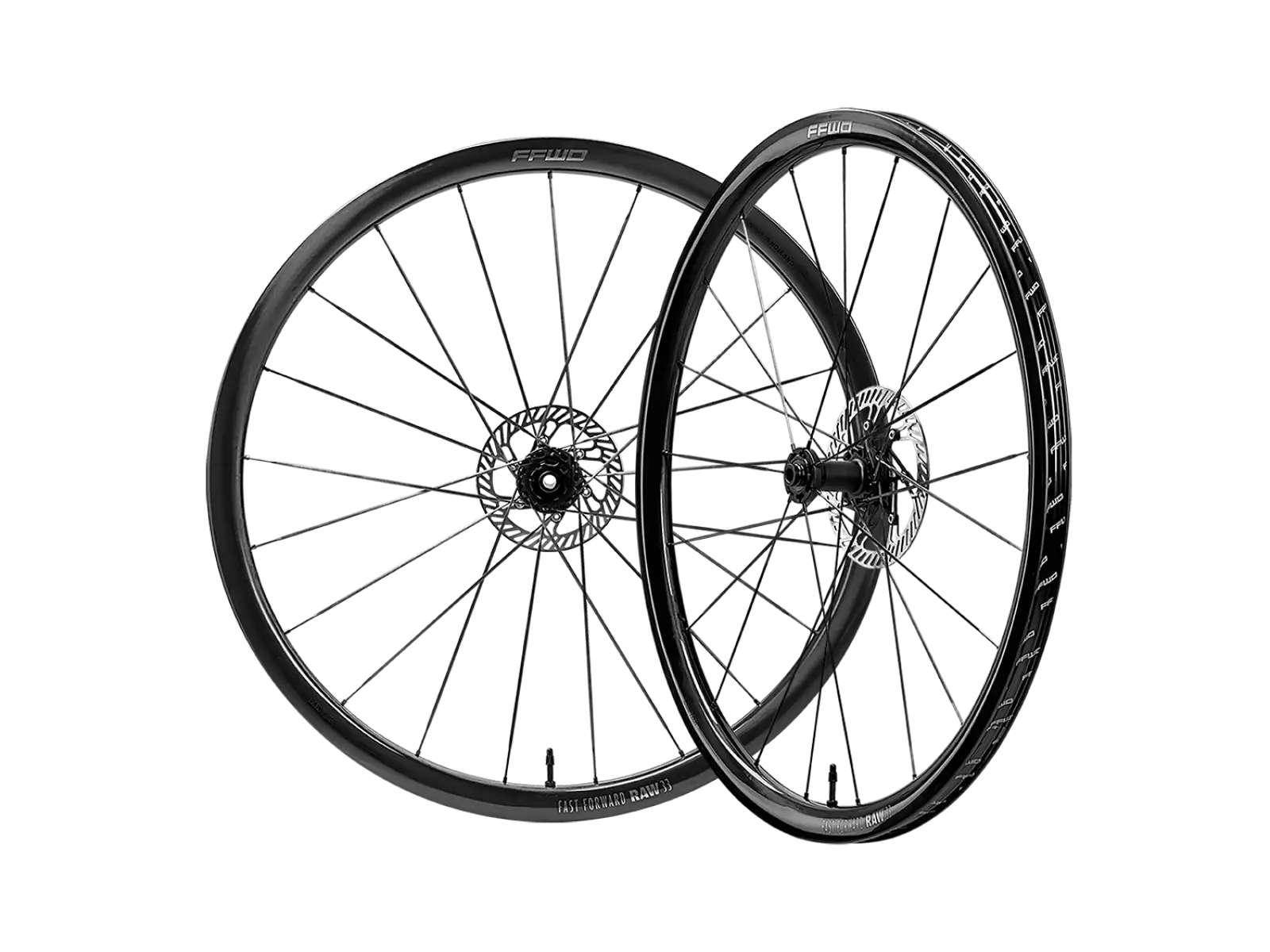 FFWD RAW CS 33 szosowe koła zaplatane Glossy Black