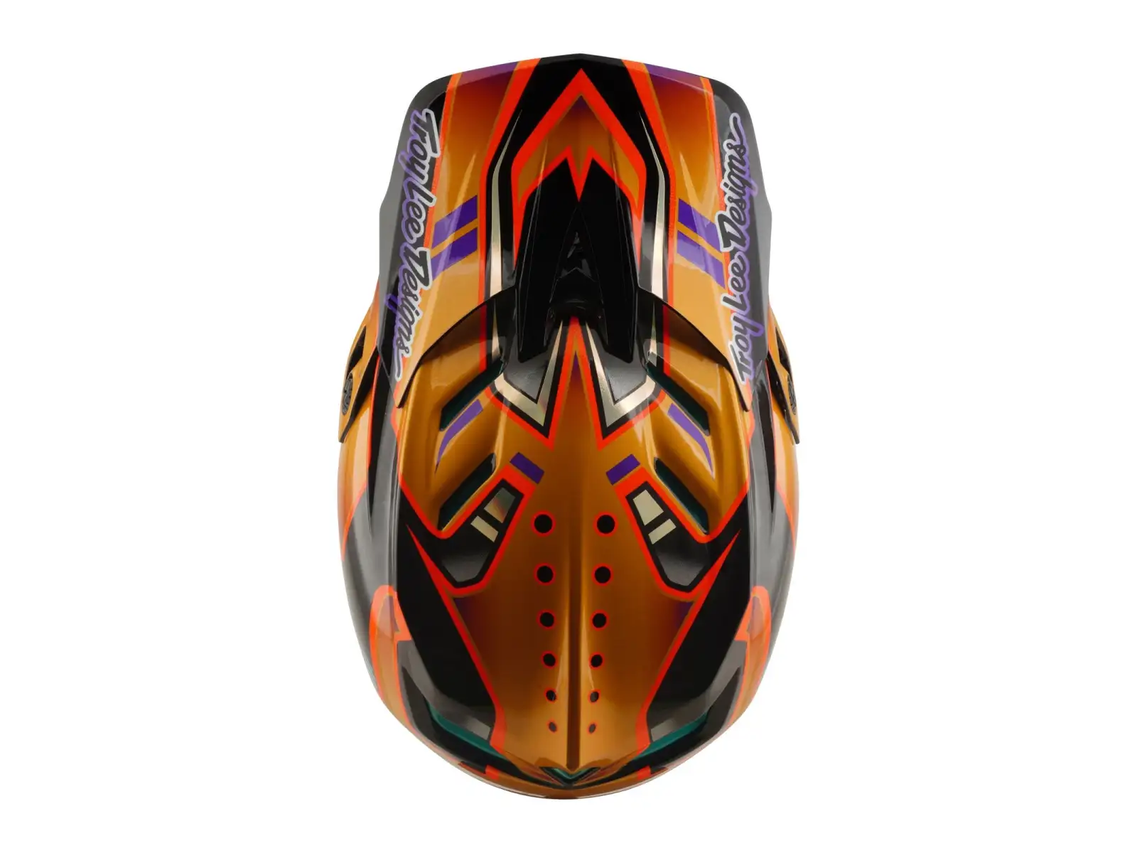 Troy Lee Designs D4 Carbon MIPS kask Crest Gold