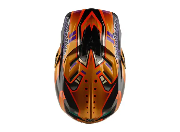 Troy Lee Designs D4 Carbon MIPS kask Crest Gold