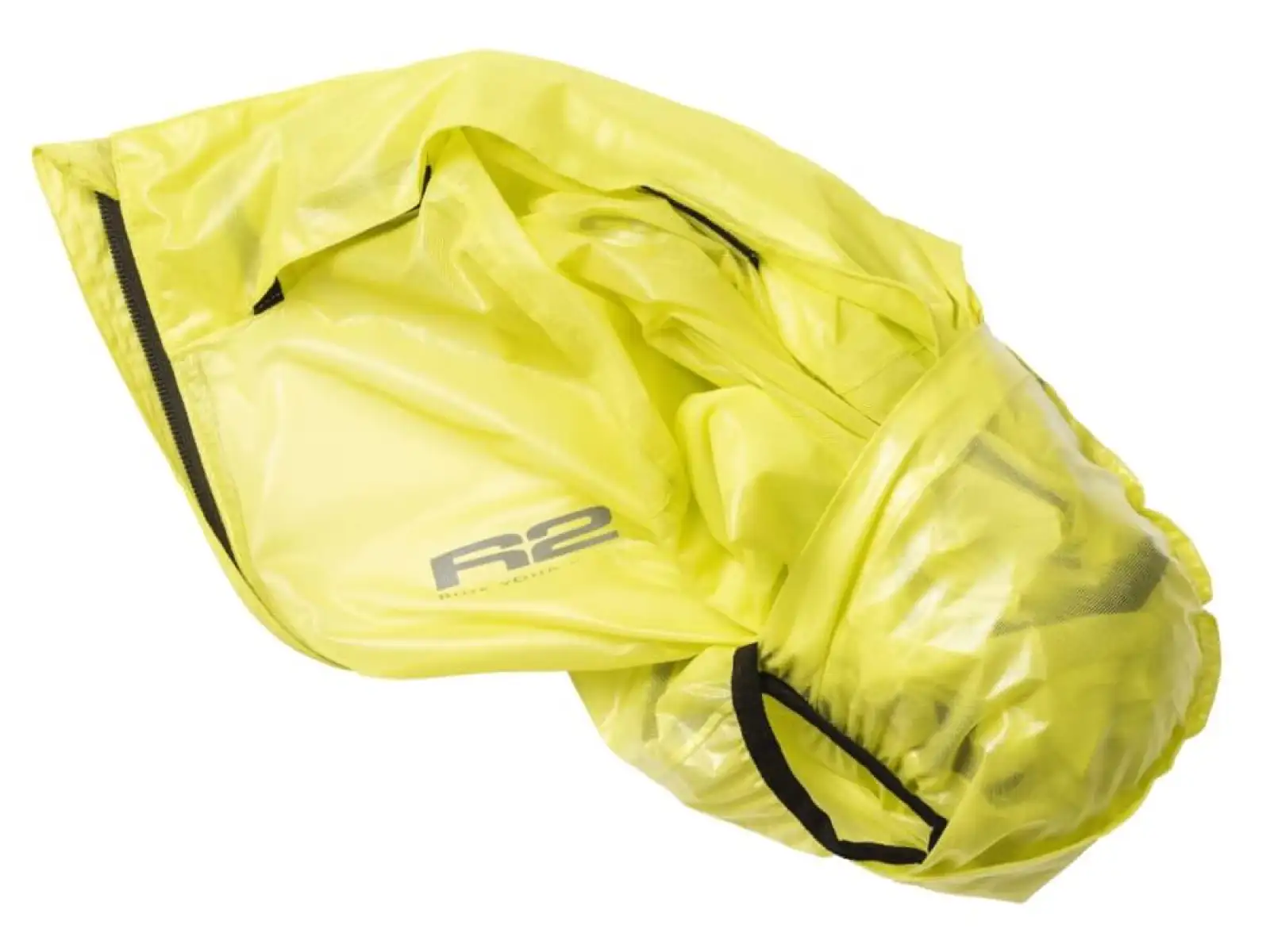 R2 Surly męska kurtka transparentna fluo żółta