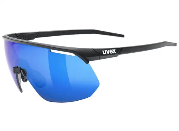 Uvex Pace One okulary Black Matt/Mirror Blue