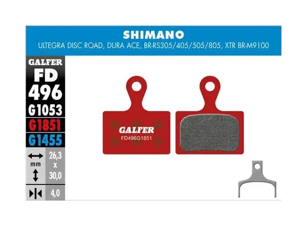Galfer FD496 Advanced G1851 klocki hamulcowe pro Shimano