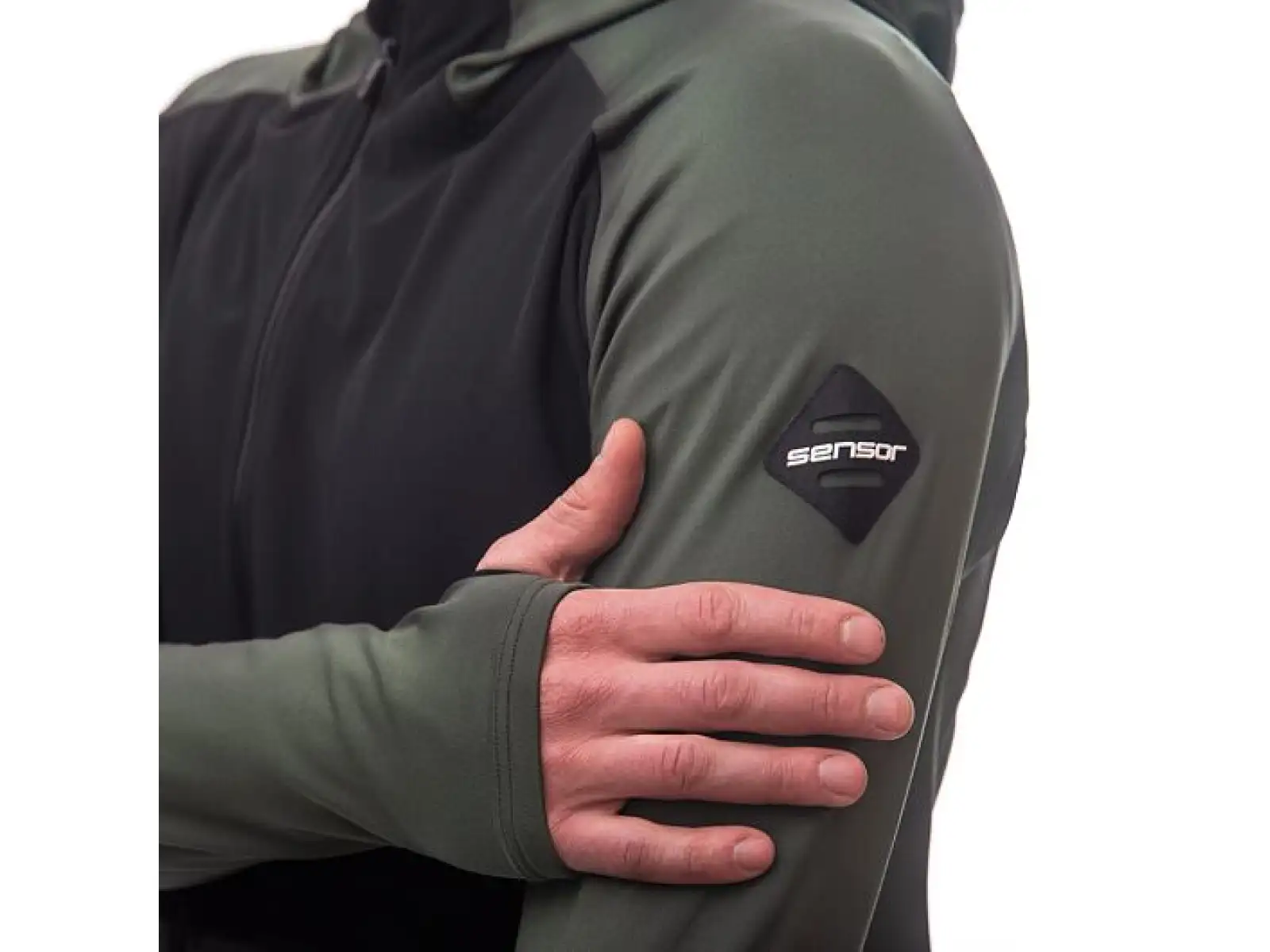 Sensor Coolmax Thermo męska kurtka Olive Green/czarna