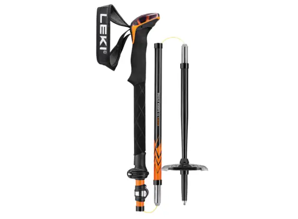 Leki Sherpa FX Carbon Strong składane kijki trekkingowe Orange/Denim blue
