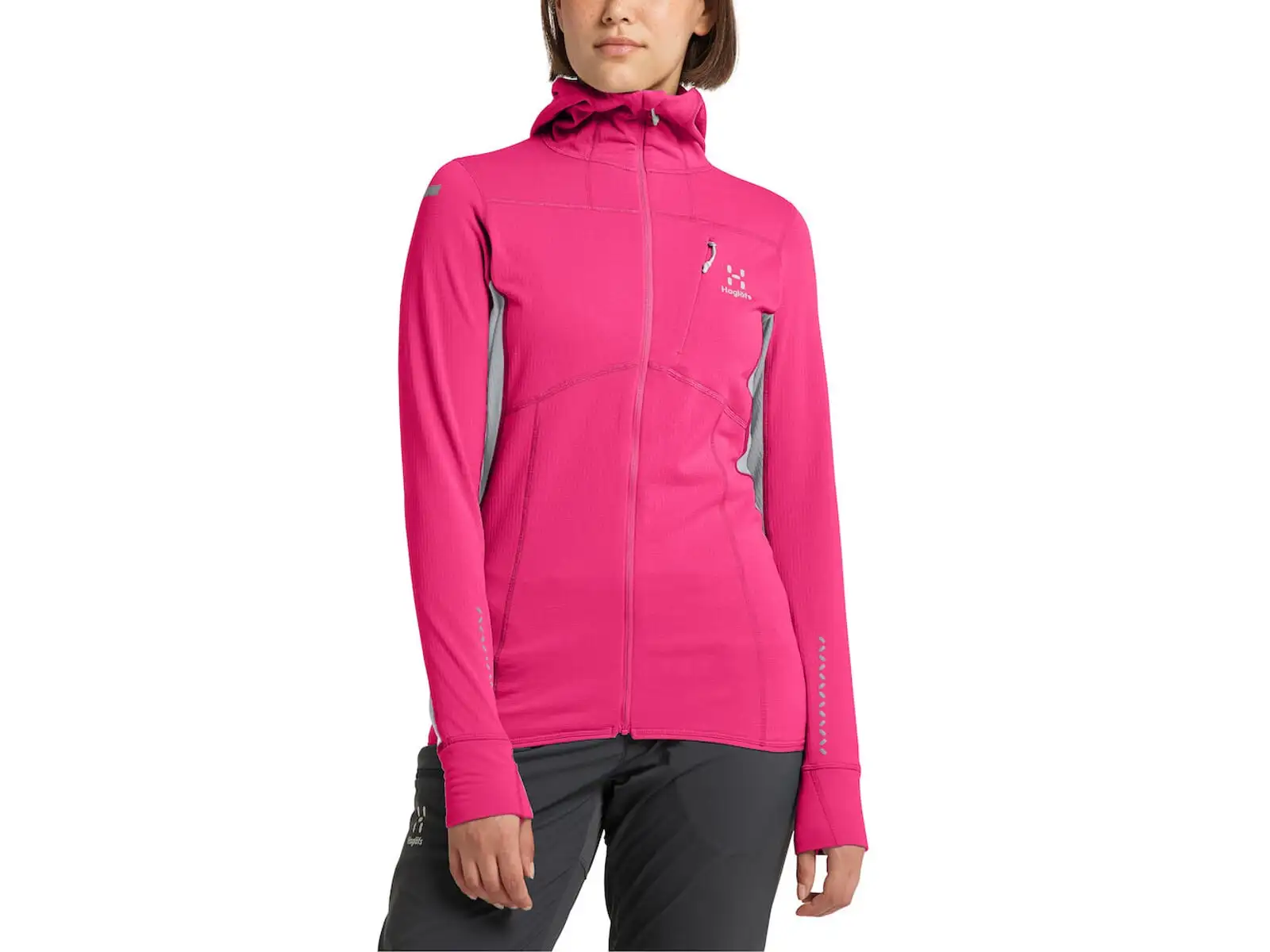 Haglöfs L.I.M. Mid Comp Hood damska bluza różowa