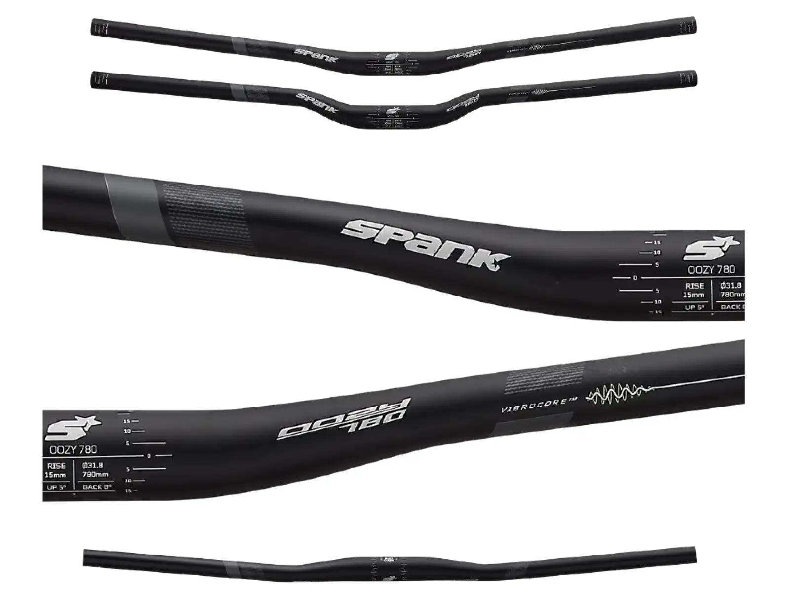 Spank OOZY Vibrocore kierownica 780 mm 15R Black Grey