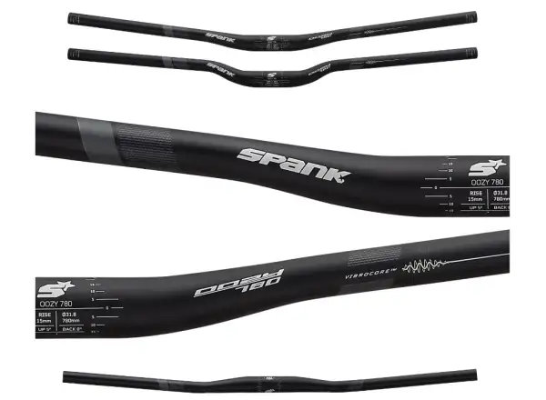 Spank OOZY Vibrocore kierownica 780 mm 15R Black Grey
