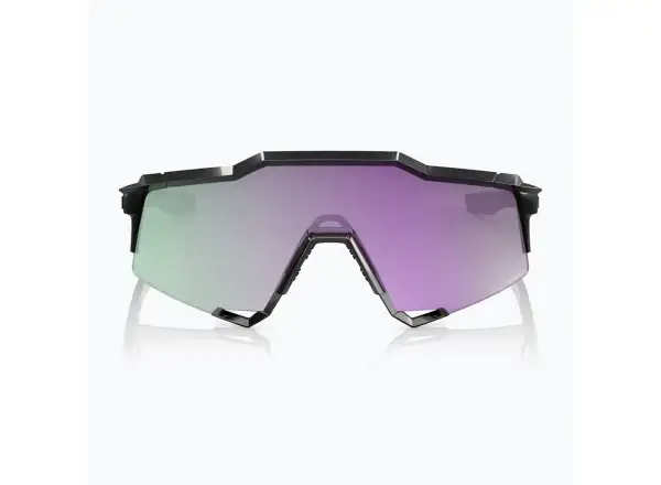 100% Speedcraft okulary przeciwsłoneczne Polished Black/HiPER Polarized Lavender Mirror