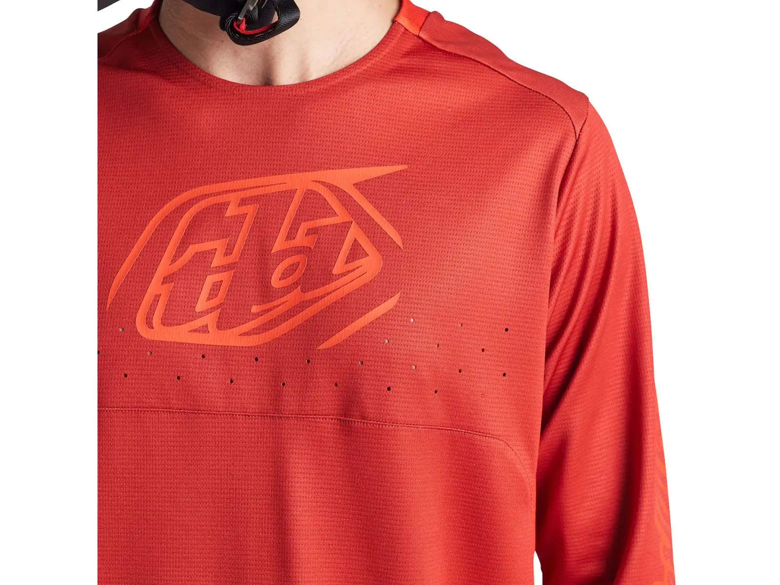 Troy Lee Designs Sprint Icon męska koszulka z długim rękawem Fire Orange
