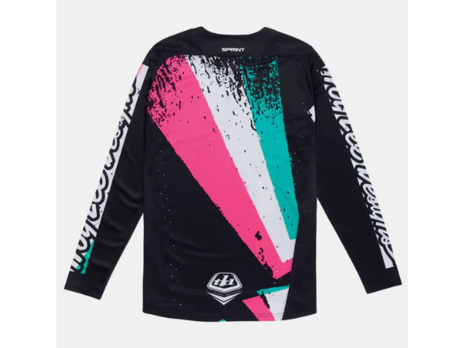 Troy Lee Designs Sprint Full Pull męska koszulka z długim rękawem Black