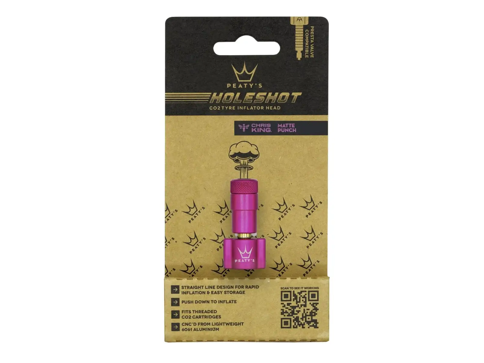 Peatys Holeshot CO2 głowica pompki Punch