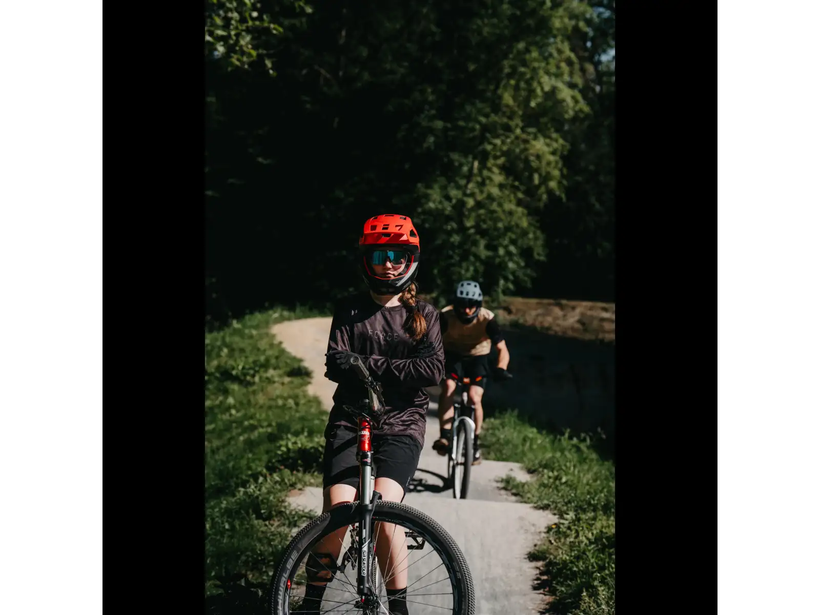 Force MTB Rules męska koszulka z długim rękawem czarna/szara