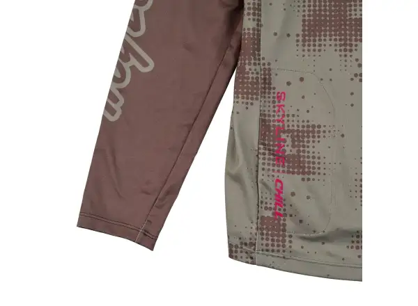 Troy Lee Designs Skyline Chill męska koszulka z długim rękawem Scattered Olive