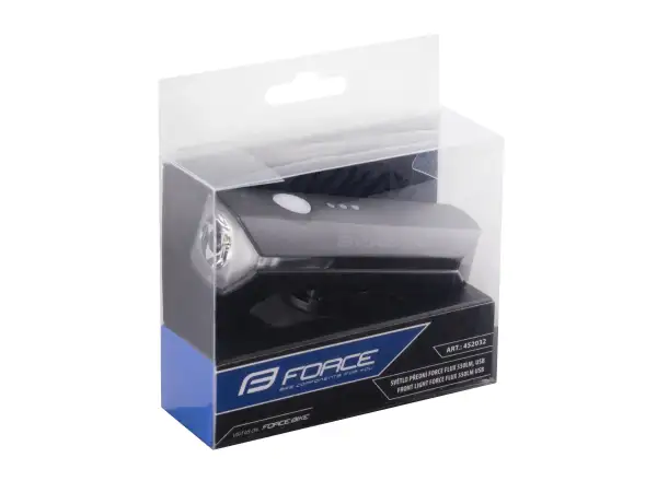 Force FLUX 550 lm przednie światło USB-C czarna
