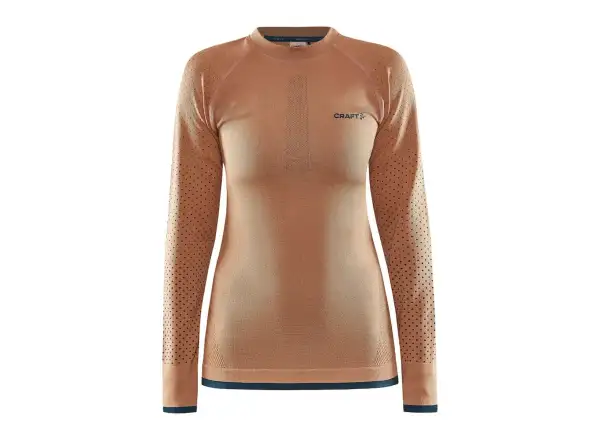 Craft ADV Warm Intensity damska koszulka długi rękaw pomarańczowa