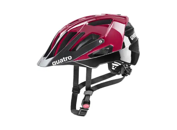 Uvex Quatro kask Ruby Red/Black