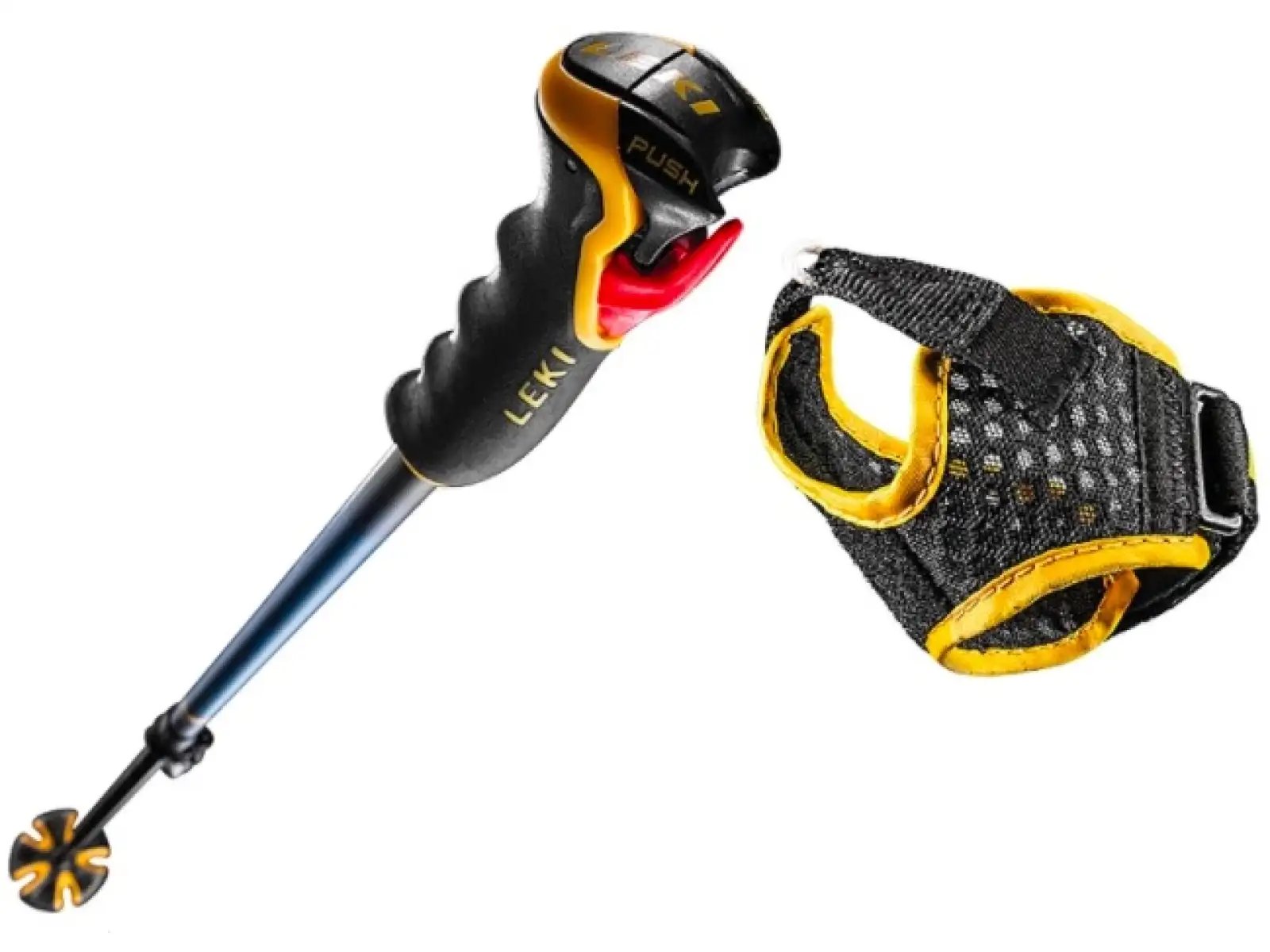 Leki Spitfire Vario 3D zjazdowe teleskopowe kije Blue/Yellow 110 - 140 cm