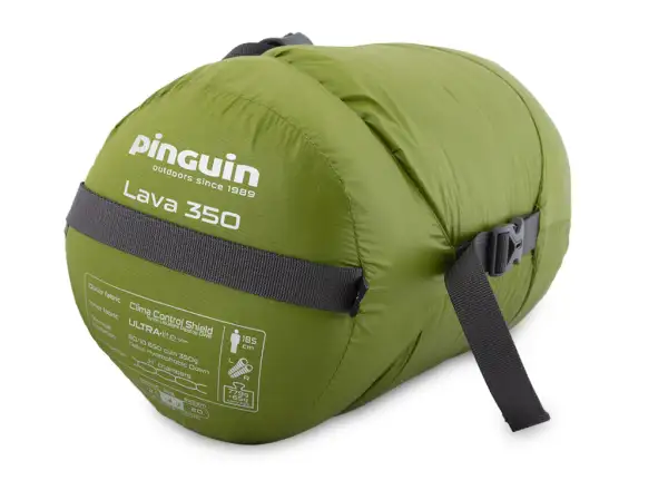 Pinguin Lava 350 śpiwór 195 cm zielona
