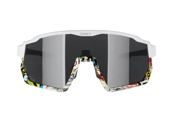 Force Drift męskie okulary biała/vivid/czarne kontrast. szkło
