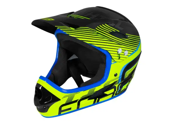Force Tiger downhill kask czarna/fluo