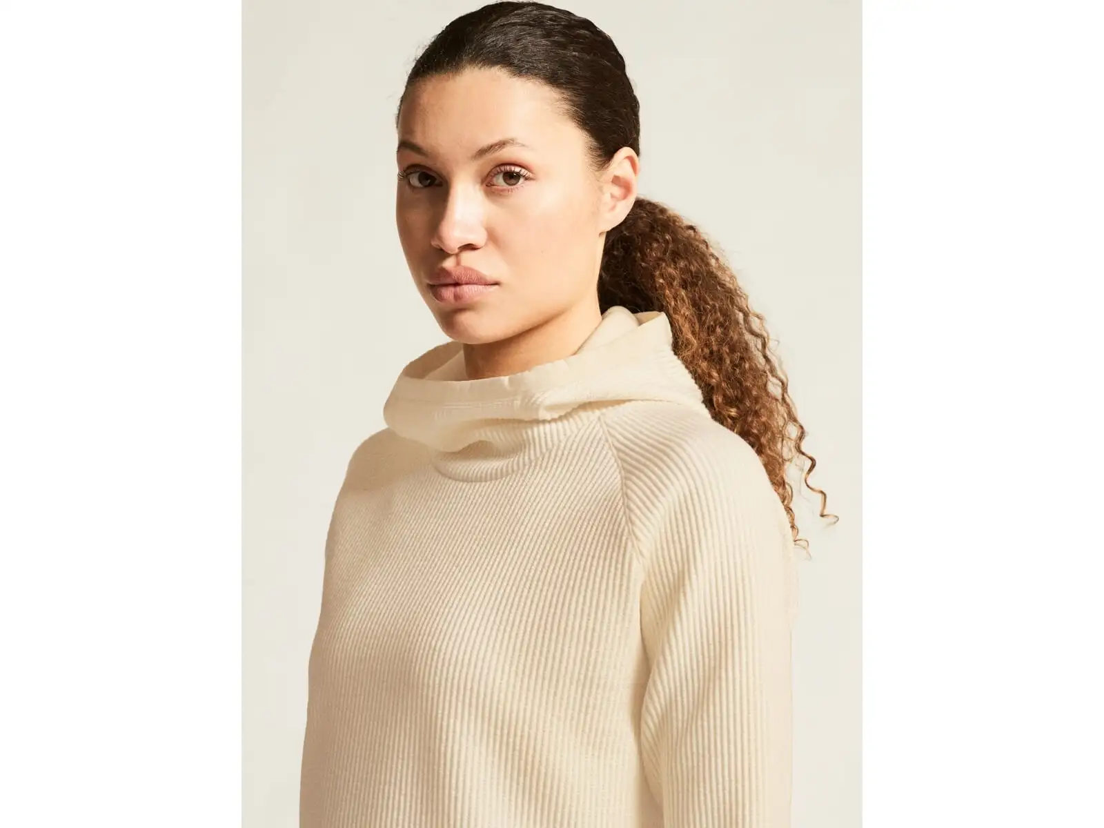 Craft Grid Hood damska bluza z kapturem biała