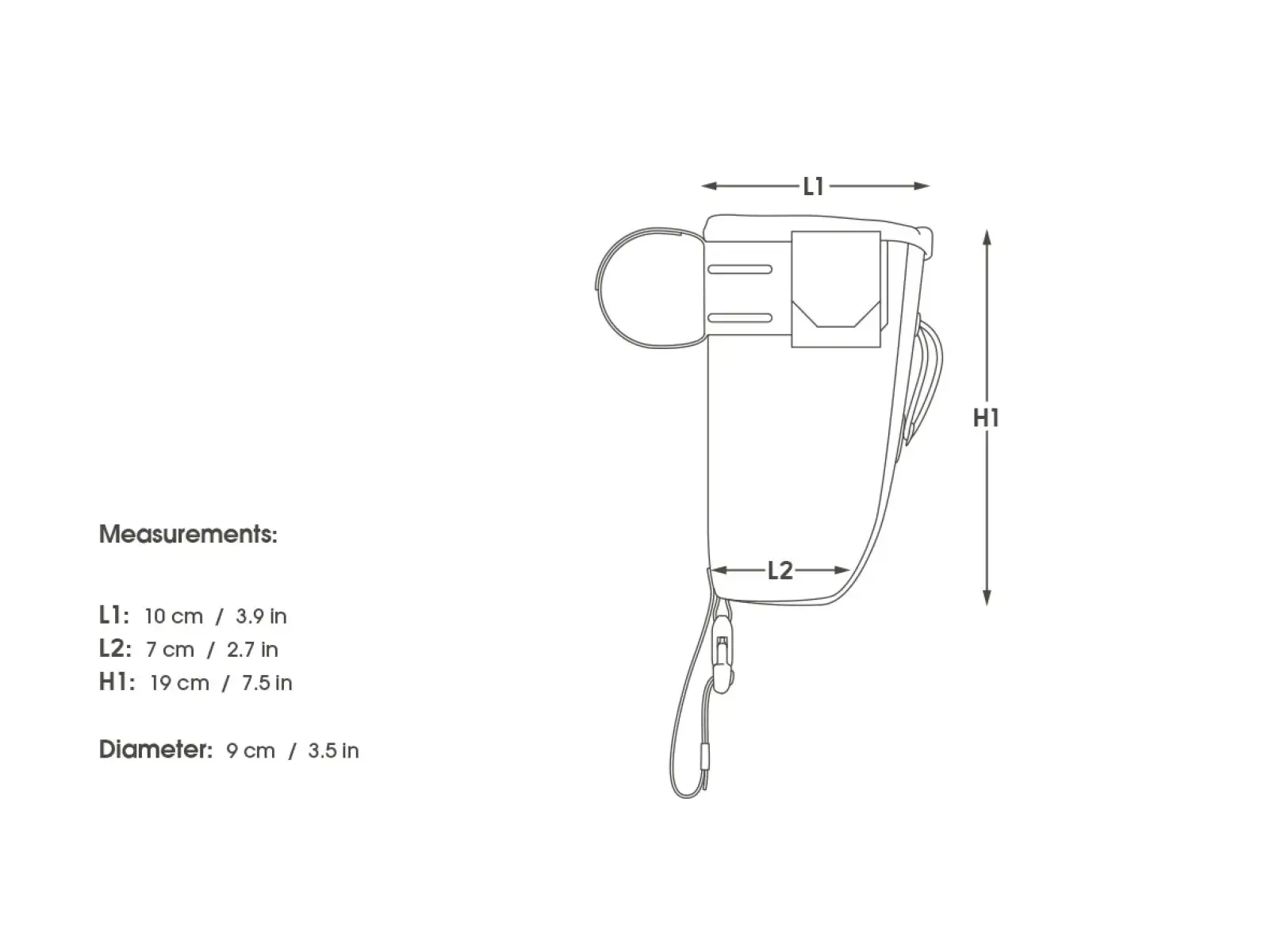 Apidura backcountry food pouch kieszeń na kierownicę 1,2 l