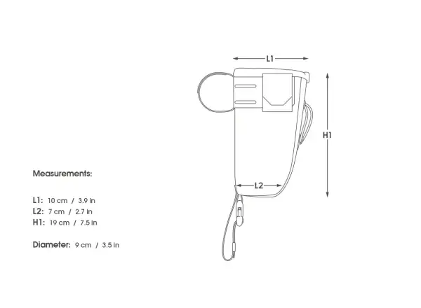 Apidura backcountry food pouch kieszeń na kierownicę 1,2 l