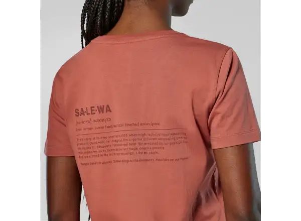 Salewa Eagle Vocab T-shirt damski t-shirt krótki rękaw Etruscan red