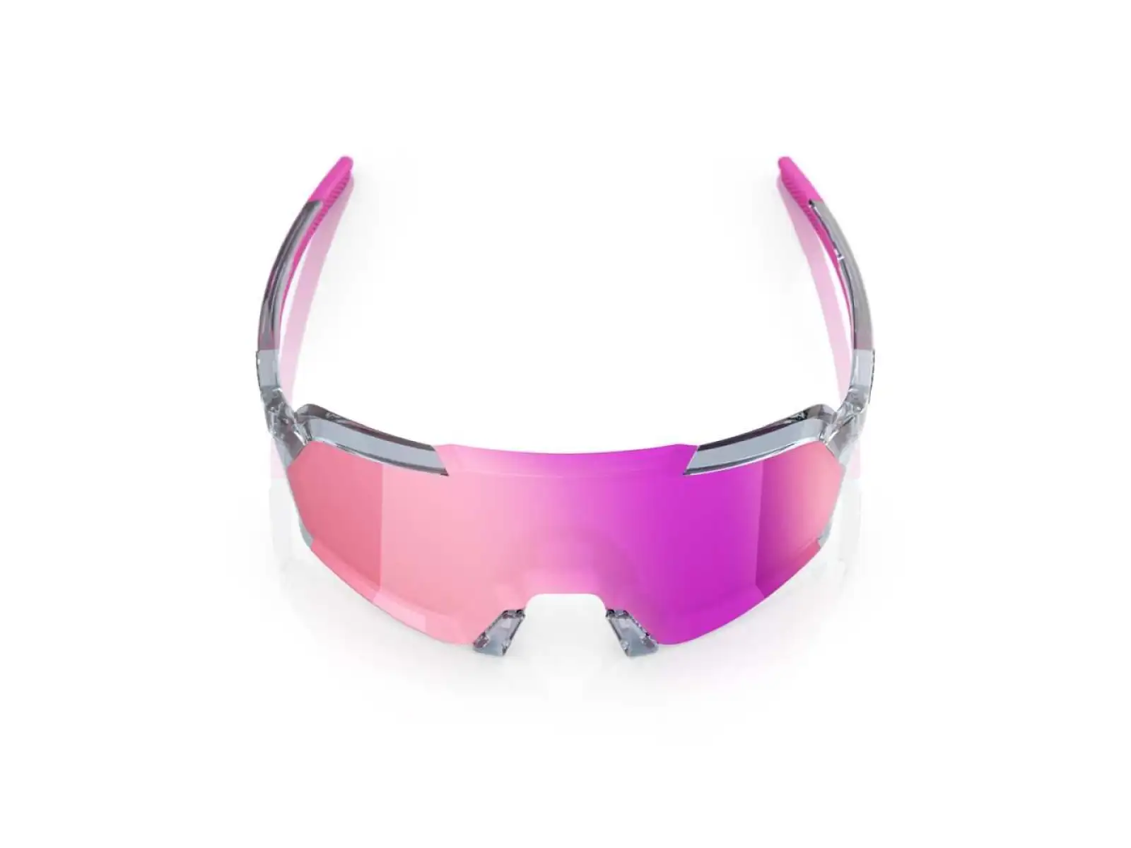 100% Korbin okulary Polished Translucent Grey/Purple Multilayer Mirror