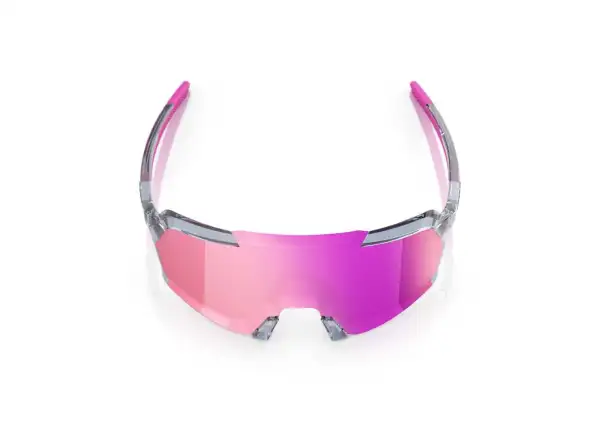 100% Korbin okulary Polished Translucent Grey/Purple Multilayer Mirror