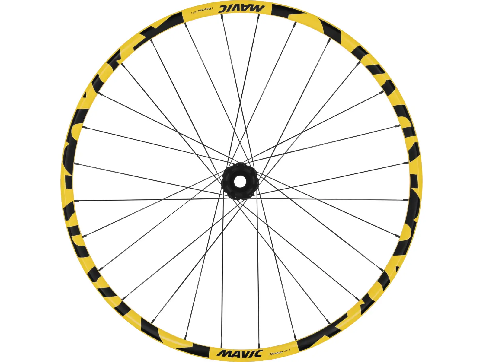 Mavic Deemax DH žlutá 29" 20x110/12x157 mm ořech Sram XD 6děr vypletená kola