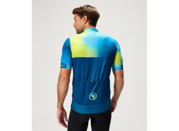 Endura FS260 Bitmap męska koszulka krótki rękaw Barra Blue