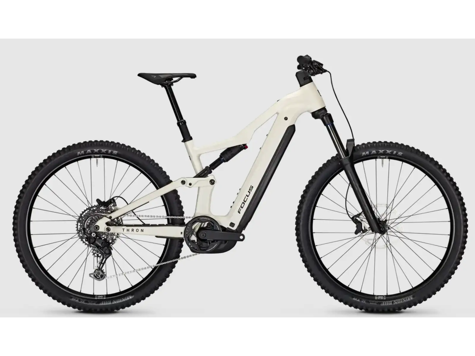 Focus THRON 7 800Wh w pełni amortyzowany rower elektryczny Champagne matt