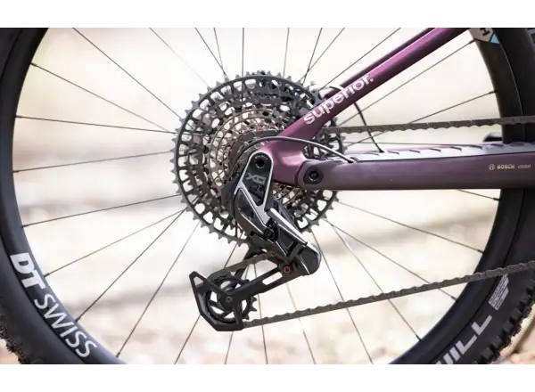 Superior iXF 9.8 górski rower elektryczny matte berry carbon