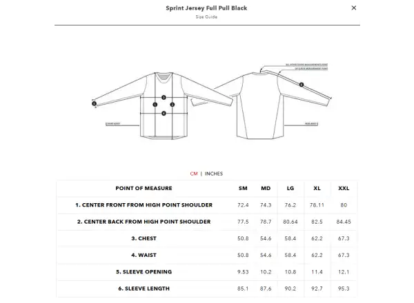 Troy Lee Designs Sprint Full Pull męska koszulka z długim rękawem Black