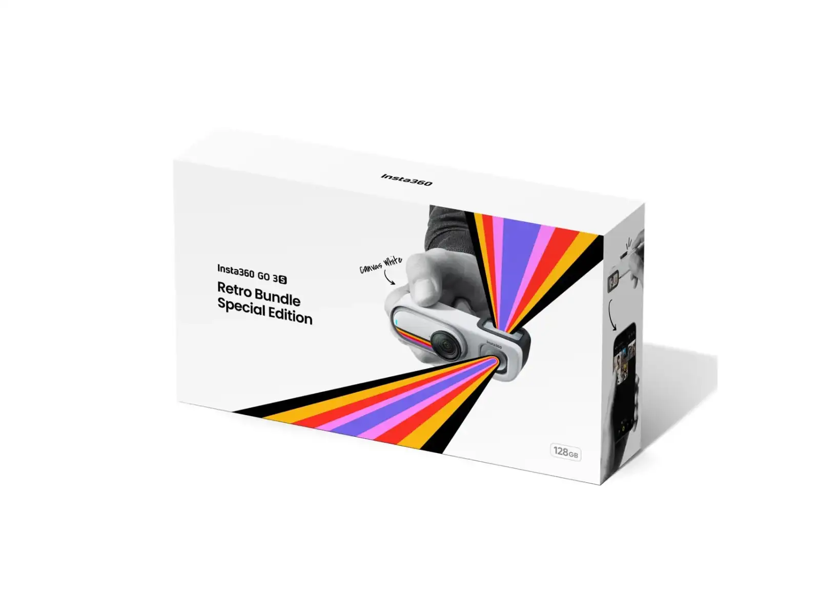 Insta360 GO 3S kamera Retro bundle 128 GB edycja specjalna biała